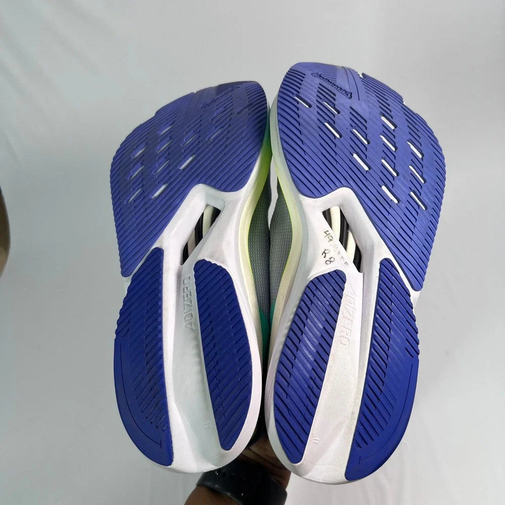 adidas Adizero Boston 12 Women's 8  Running Shoes  Blue Spark Metallic Training